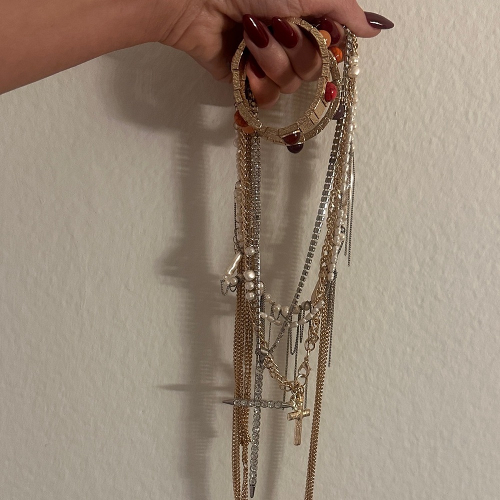 Gold and Silver Necklace Bundle